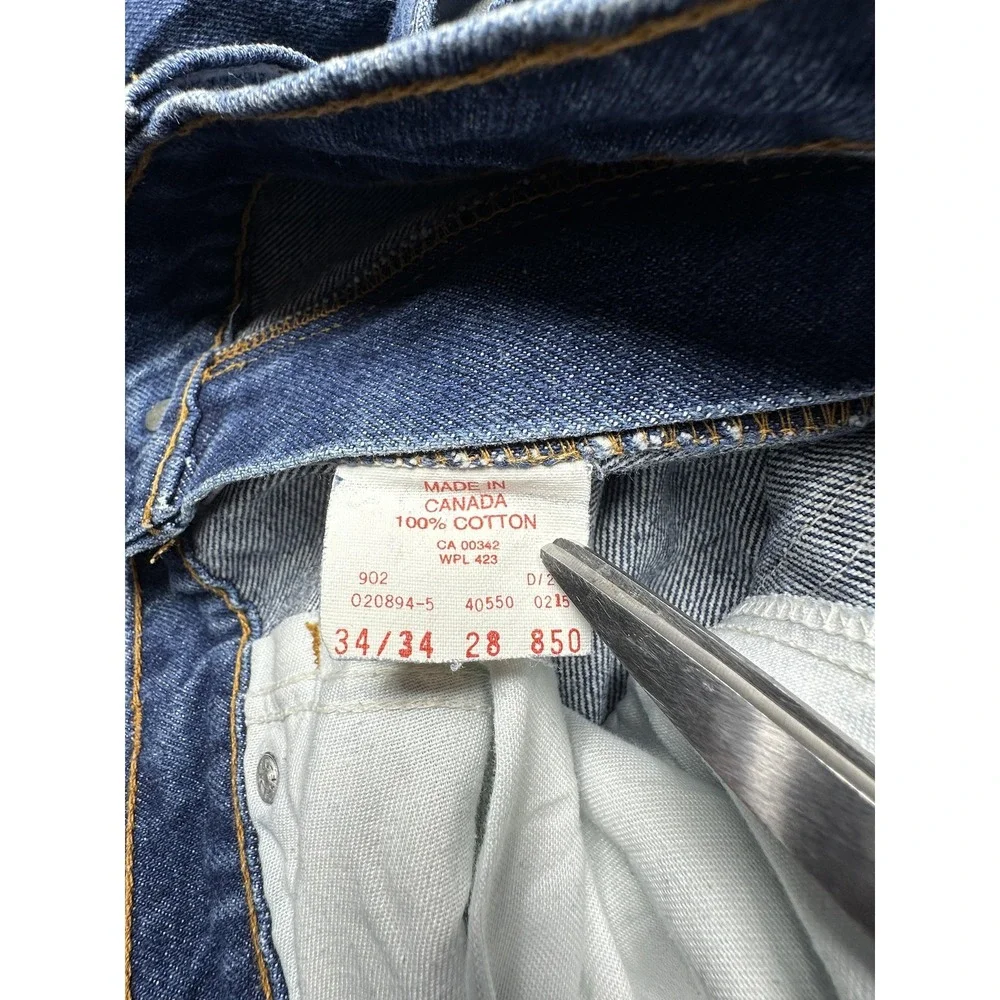 Vintage Levis 550 Jeans Mens 34x34*‎ Blue Denim Relaxed Fit Tapered Leg 90s